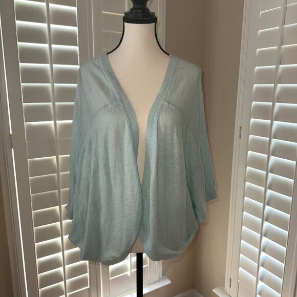 Beautiful Light Blue J. Jill Shrug Cardi - SIZE L - NEW - Picture 1 of 10